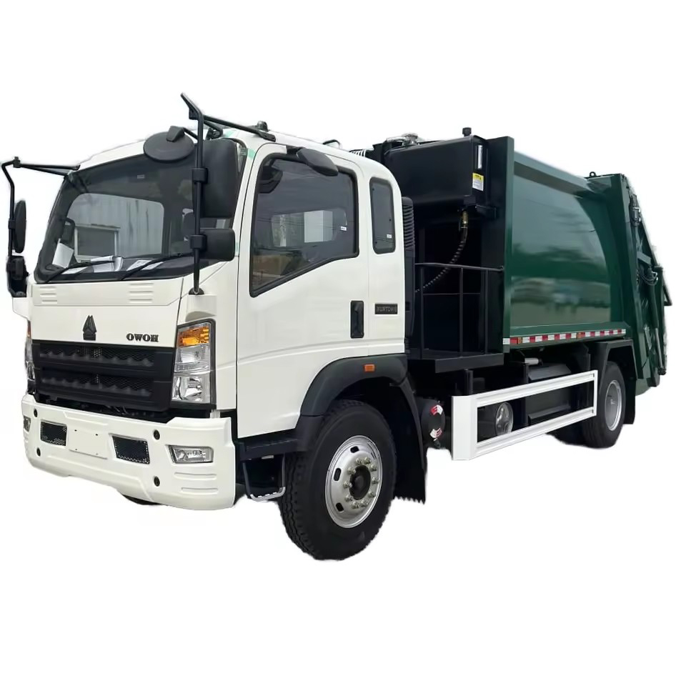 HOWO 10-Cubic Capacidad Comprimida Cami&oacute;n De Basura Combustible Diesel Transmisi&oacute;n Man