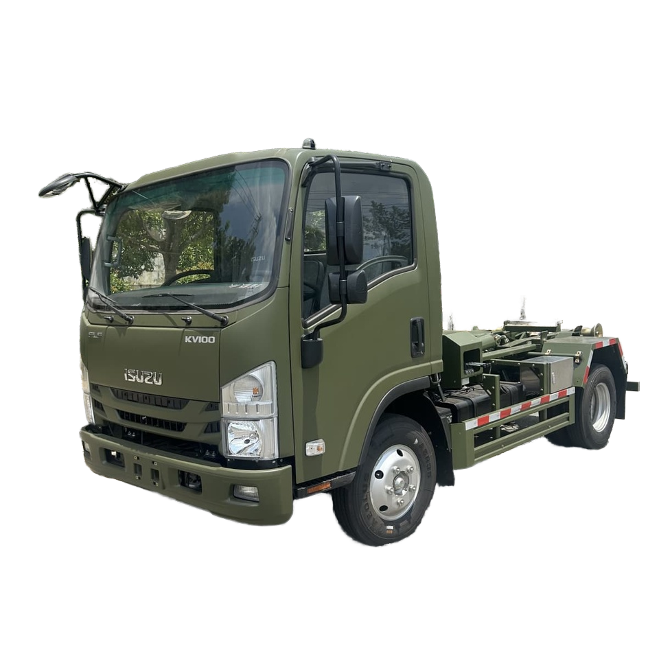 Isuzu Skip Loader Truck 4-6m&sup3;, Sistema De Elevaci&oacute;n De Gancho Para Residuos/construcci&o