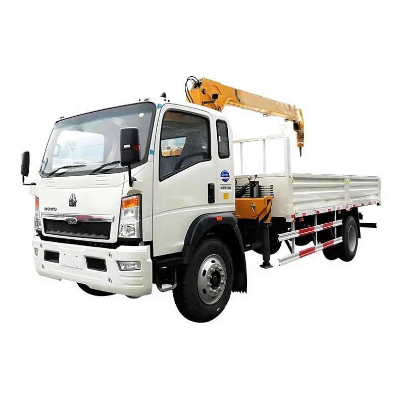 Sinotruk Howo Boom Crane Truck 5 Ton Truck Mounted Crane Para Levantar Pesas