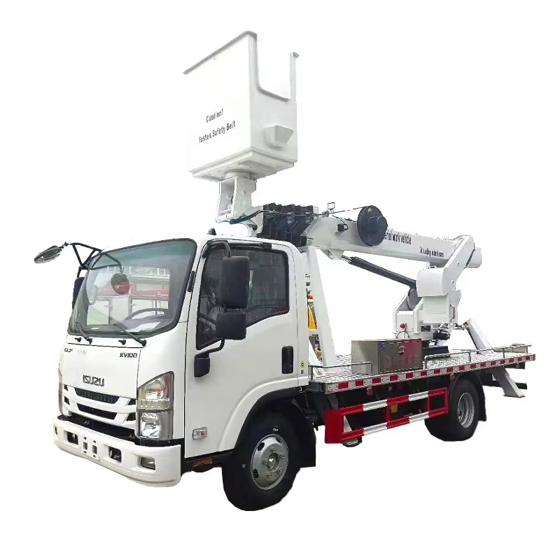1SUZU ELF KV100 Cami&oacute;n De Plataforma De Trabajo A&eacute;reo 13m Cami&oacute;n De Cubo Para L