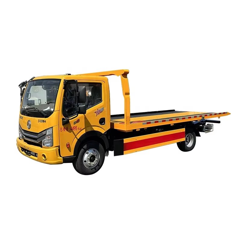 Dongfeng Flatbed Wrecker Remolque Truck Flatbed 4x2 Road Wrecker Truck Para Rescate De Veh&iacute;cu