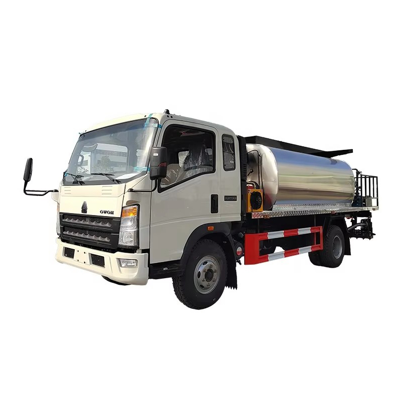 Howo 6 Toneladas Asfalto Distribuidor Cami&oacute;n Pulverizador Aceite Caliente Cami&oacute;n Asfal
