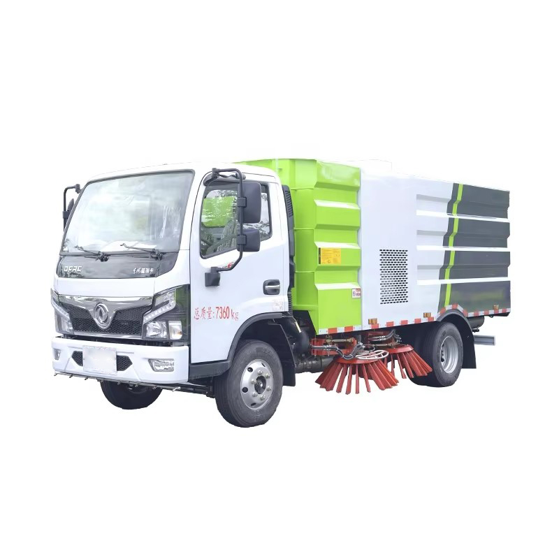 Dongfeng 4000L City Street Cleaning Truck Vacuum Road Sweeper Truck Para La Pista Del Aeropuerto