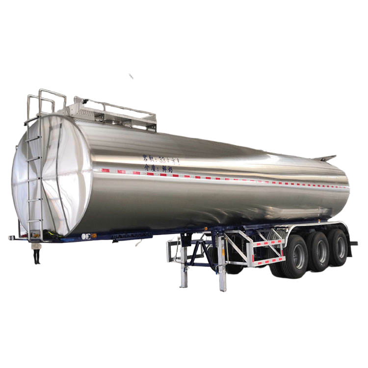 NUEVO 35-50 Metros C&uacute;bicos Del Tanque De Leche De Acero Inoxidable Semirremolque De Cami&oacu