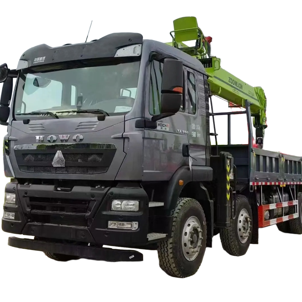 Sinotruk Howo 8x4 Gr&uacute;a M&oacute;vil 14 Toneladas Telesc&oacute;pica De Manilla Con Altura De 