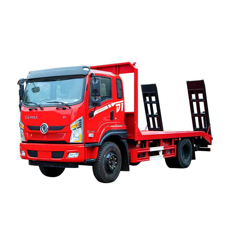 Dongfeng 4x2 Diesel 10 Toneladas Mini Cami&oacute;n De Plataforma Con Escalera, Excavadora, Carga De