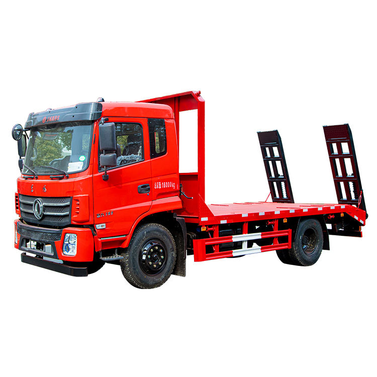 Dongfeng 4x2 Diesel 10 Toneladas Mini Cami&oacute;n De Plataforma Con Escalera, Excavadora, Carga De