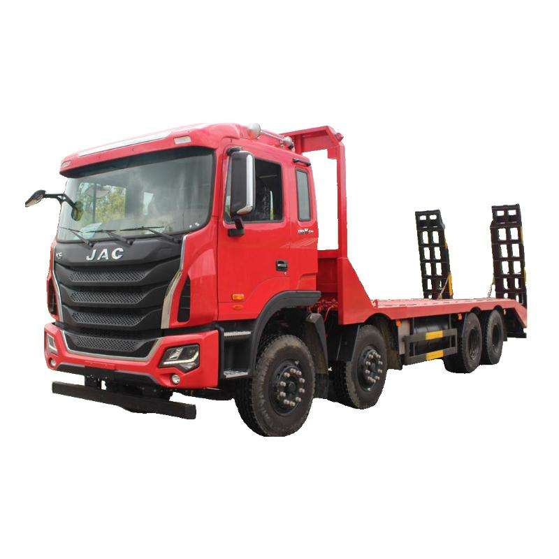 Cami&oacute;n De Cama Plana 8x4 Duradero De 25 Toneladas Con Escalera Trasera, Adecuado Para El Tran