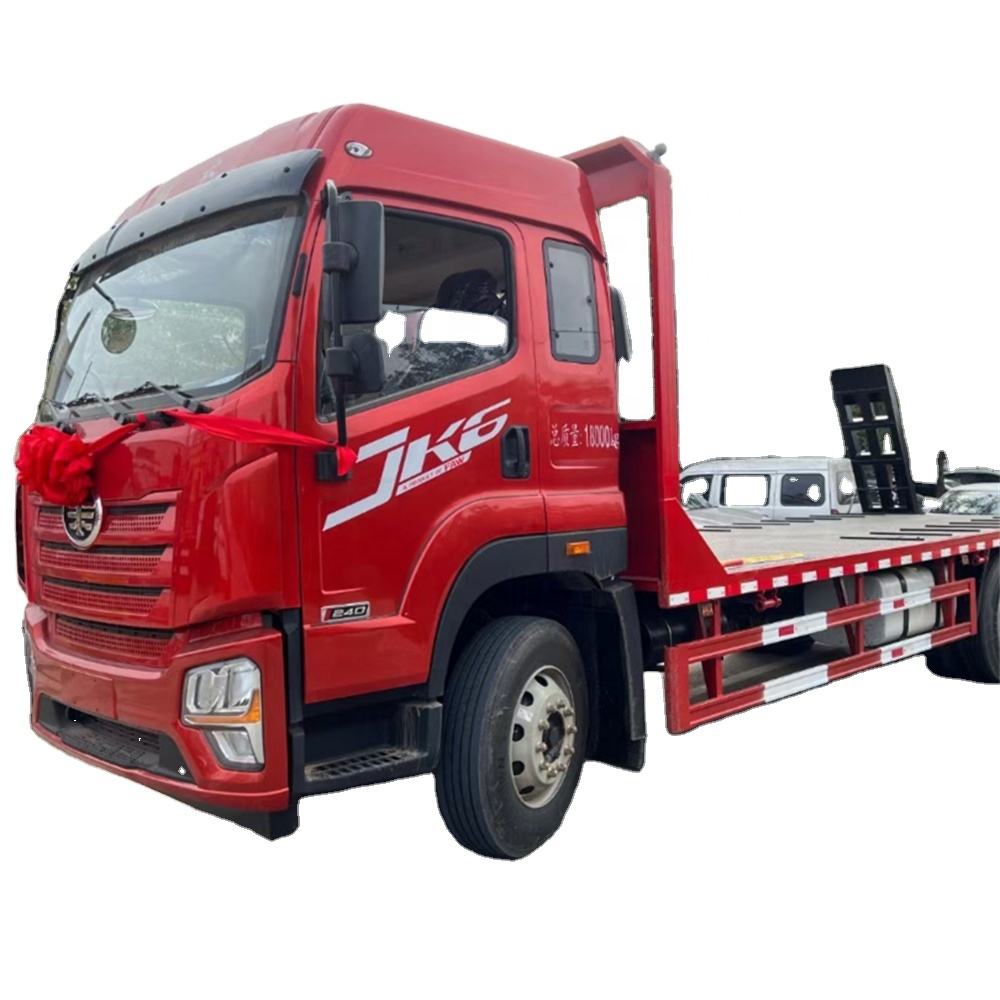 China F&aacute;brica Original Venta FAW 4x2 Diesel Cami&oacute;n Medio De Remolque De Cama Plana