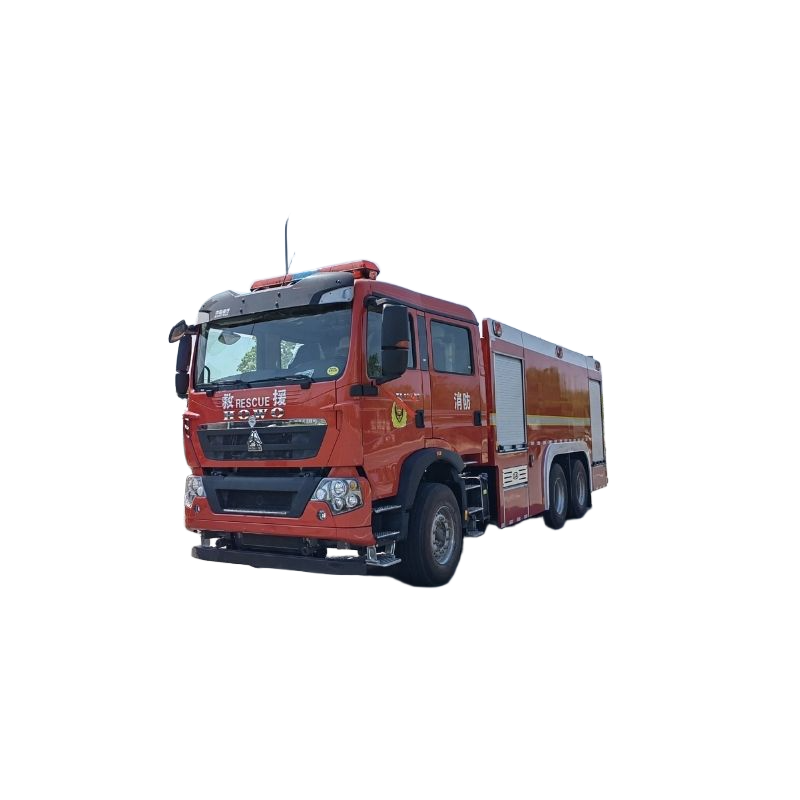 Cami&oacute;n Pesado De Bomberos Alimentado Por Diesel De Alta Potencia HOWO 12 Metros C&uacute;bico