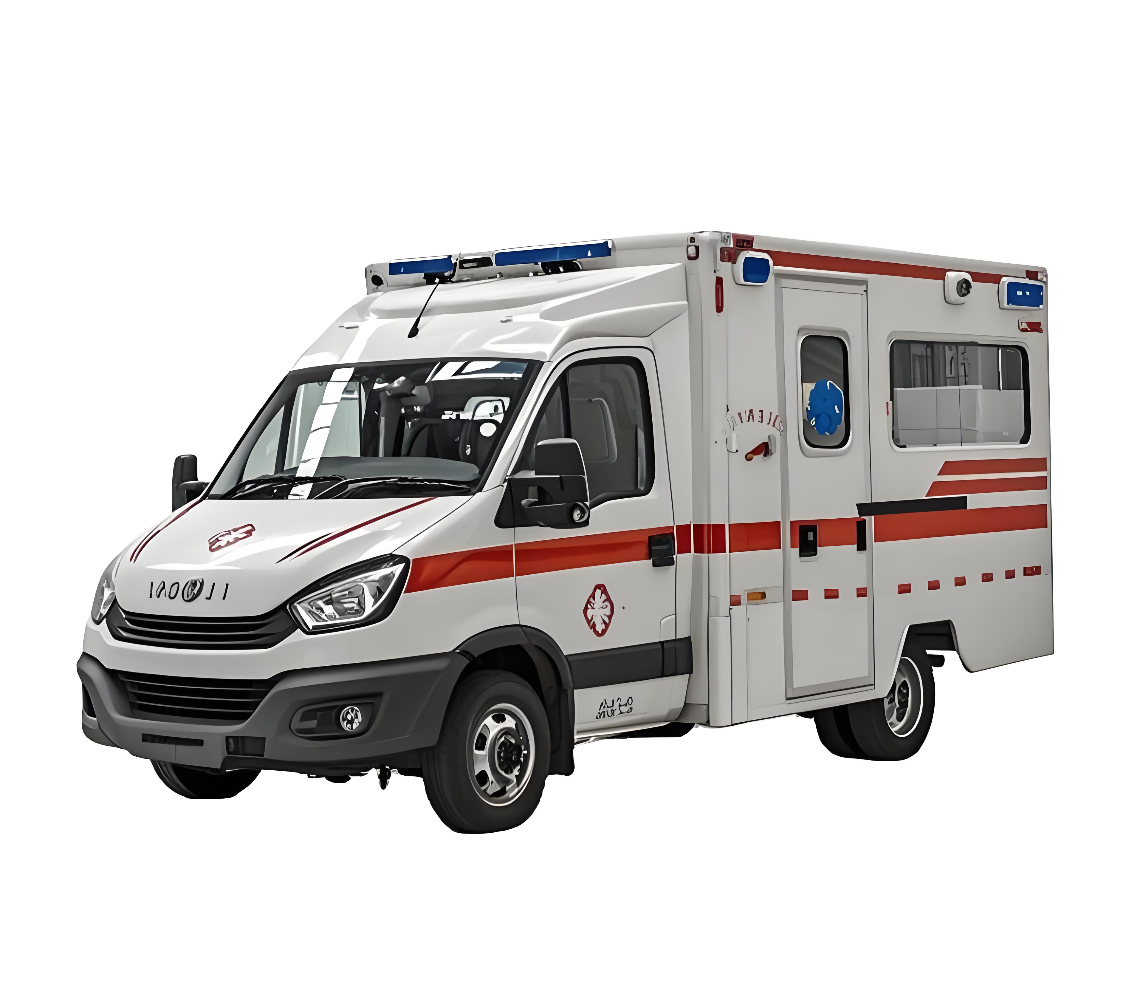 2025 Nueva Ambulancia De Cuidados Cr&iacute;ticos Con Soporte Avanzado De Vida Tipo De Combustible D
