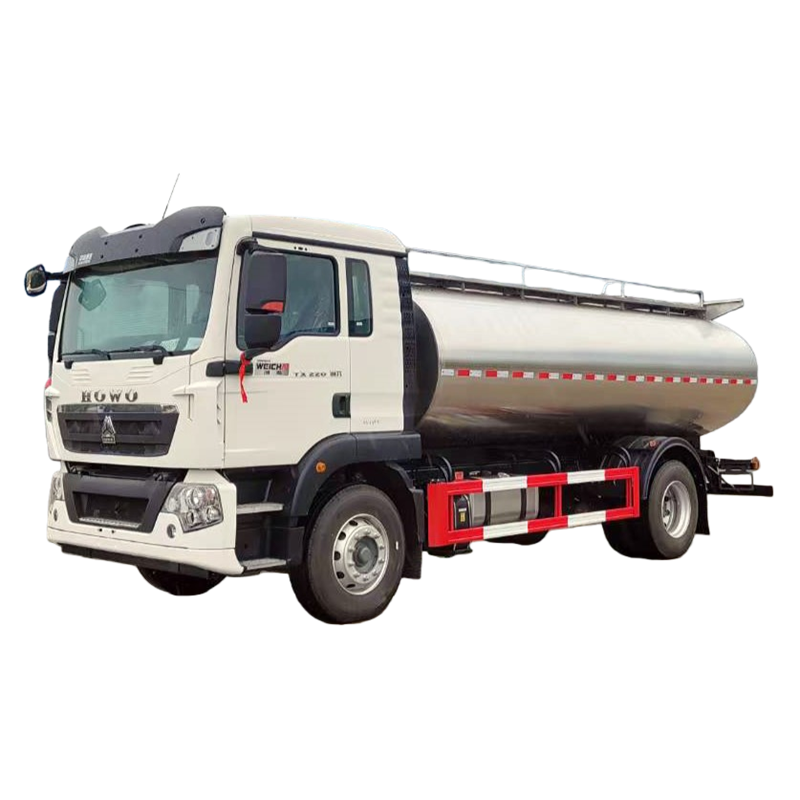 Nuevo Sinotruk Howo 4X2 15000L Cami&oacute;n Cisterna De Leche De Acero Inoxidable 15m&sup3; Cami&oa