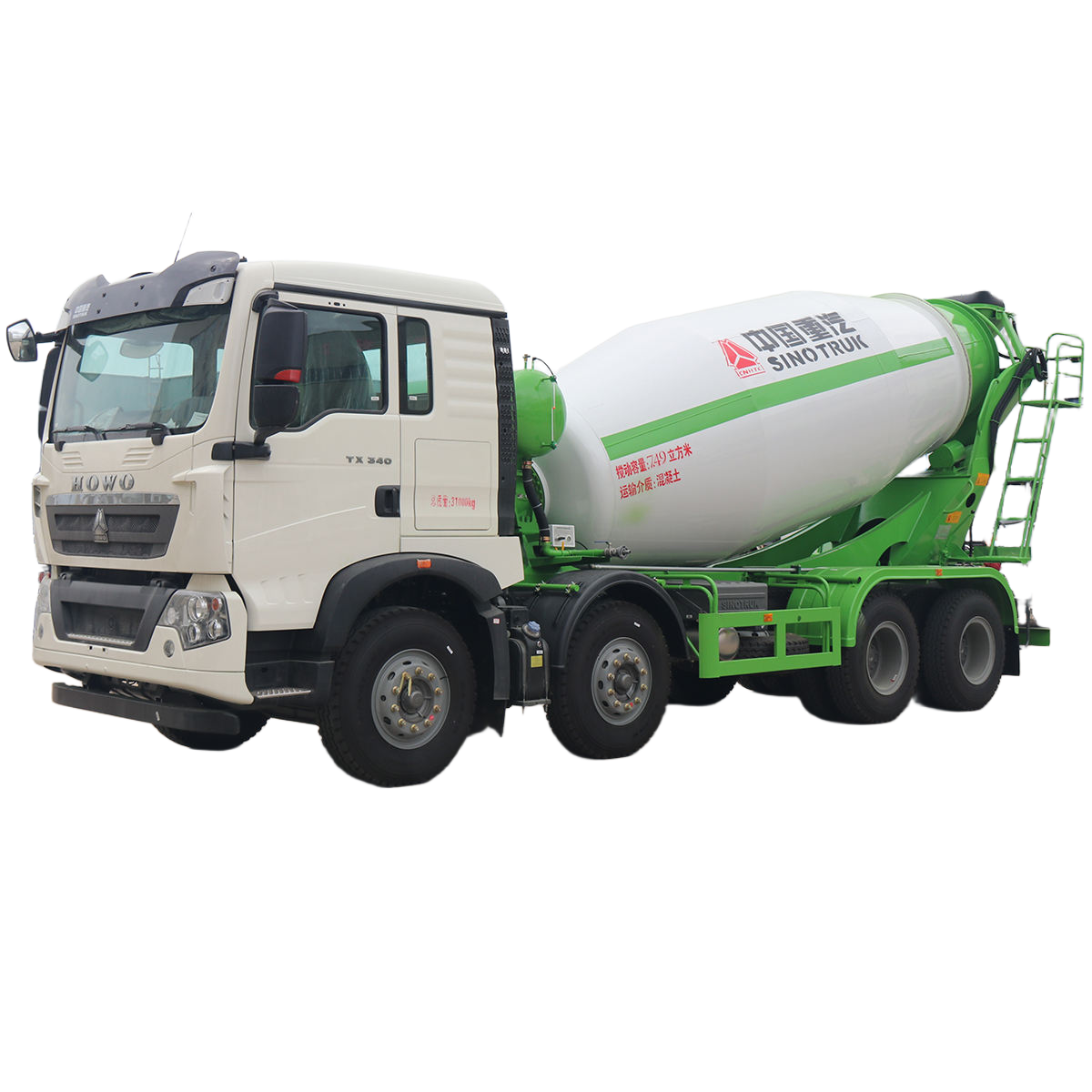 HOWO TX 8x4 12m&sup3; Cami&oacute;n Mezclador De Hormig&oacute;n Mezclador De Construcci&oacute;n Ca