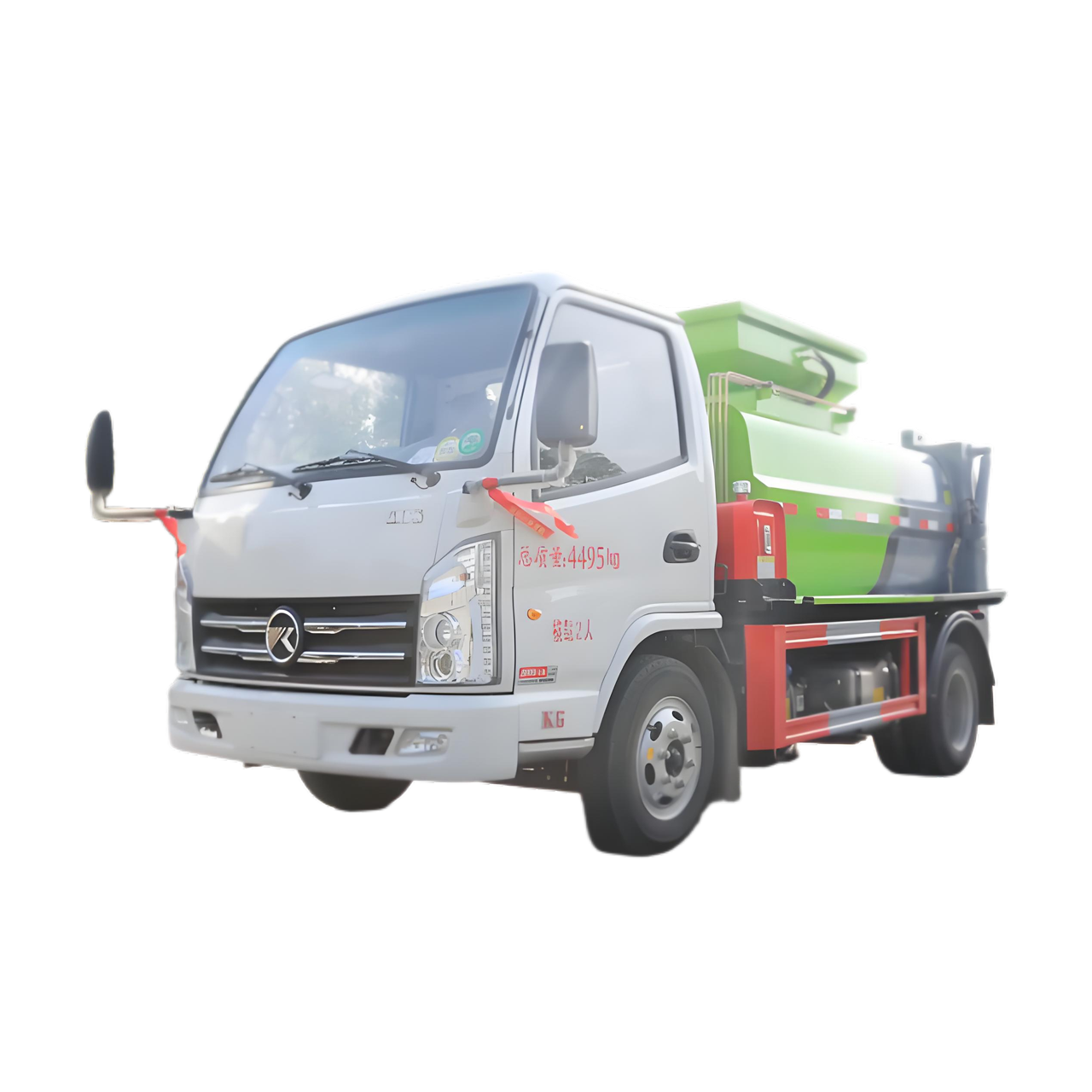 KAMA 5CBM Compact Diesel Food Waste Truck Para Cantinas Escolares Y Restaurantes De La Calle
