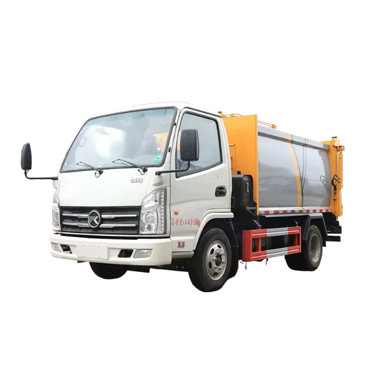 KAMA 3CBM Compacto Diesel Cami&oacute;n De Basura A Prueba De Fugas Motor Lateral De Carga De Compre