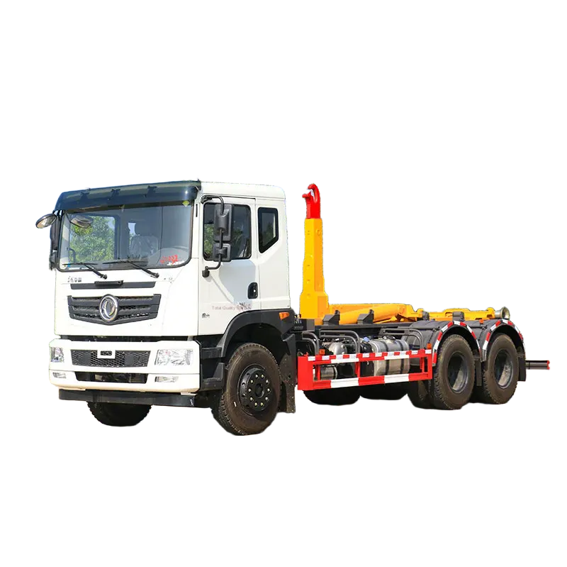 Dongfeng De Alta Eficiencia 14-cuadrado Gancho Brazo Cami&oacute;n De Basura 4x2 / 4x4 Ruedas De Acc