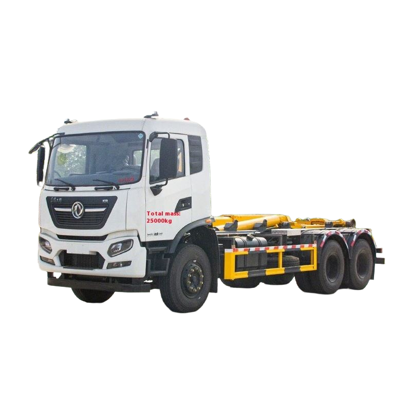 Dongfeng Tianjin 18 Cuadrado Trasero Doble Puente Gancho-brazo Cami&oacute;n De Basura 6x4 Auto-remo