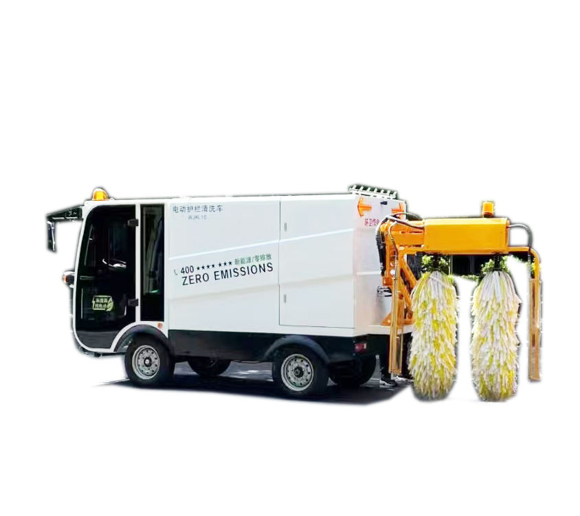 Cami&oacute;n De Limpieza De Barandilla El&eacute;ctrica Autopropulsada Con Cepillos Laterales Doble