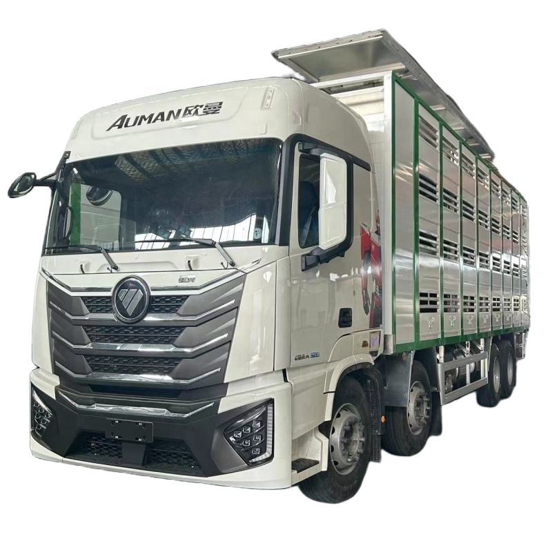 FOTON 8 * 4 Cerdo Transporte Cami&oacute;n Ganado Remolque Aleaci&oacute;n De Aluminio Ganado Cami&o