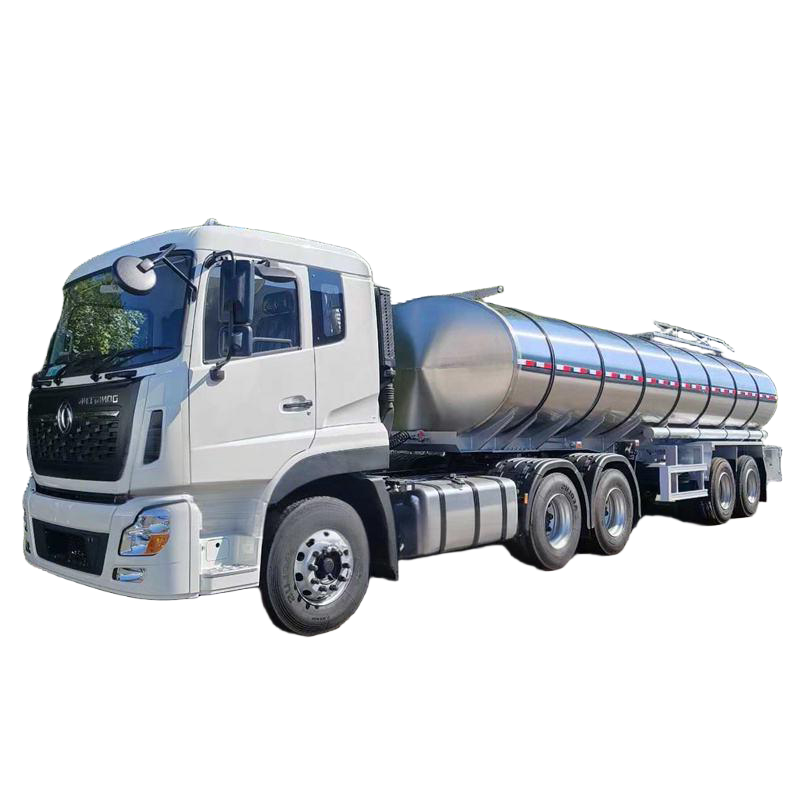 Semirremolque De Transporte De Leche Fresca De 2 Ejes 28 M&sup3; Cami&oacute;n De Leche 28000L Cami&
