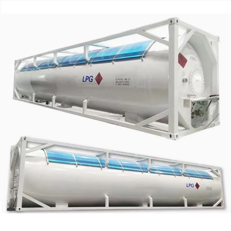 Un T50 Est&aacute;ndar 40FT ISO Contenedor De Tanque Transporte Seguro De GPL