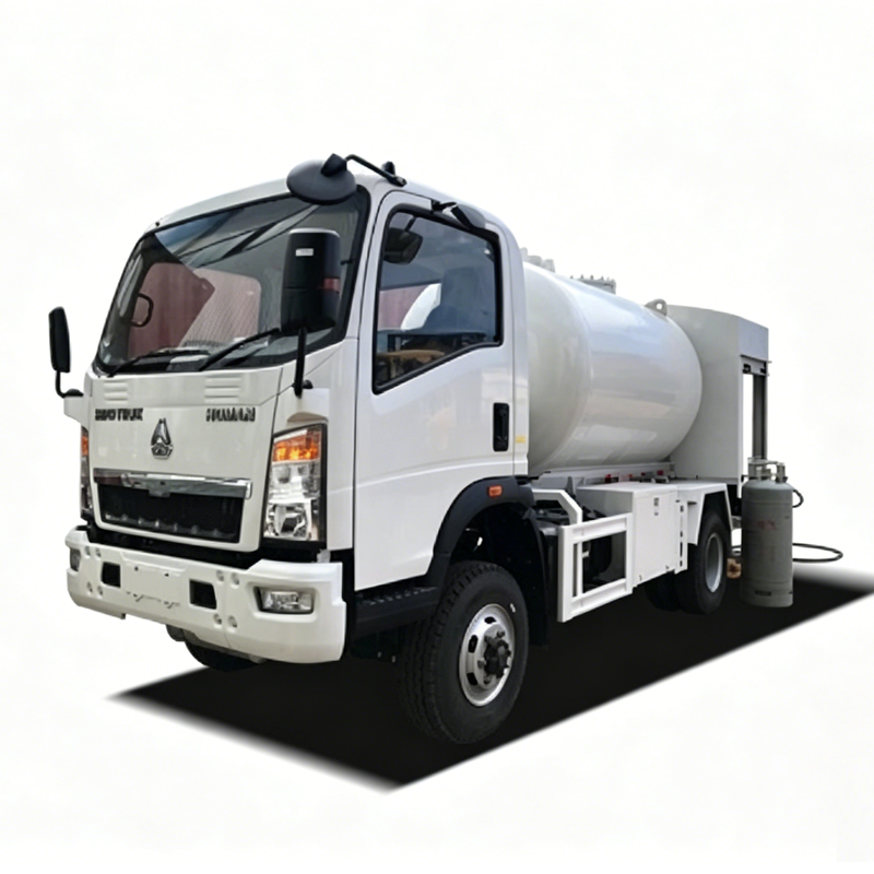 4X4 Fuera De La Carretera LPG Cilindro De Gas BottlingTruck 5000L