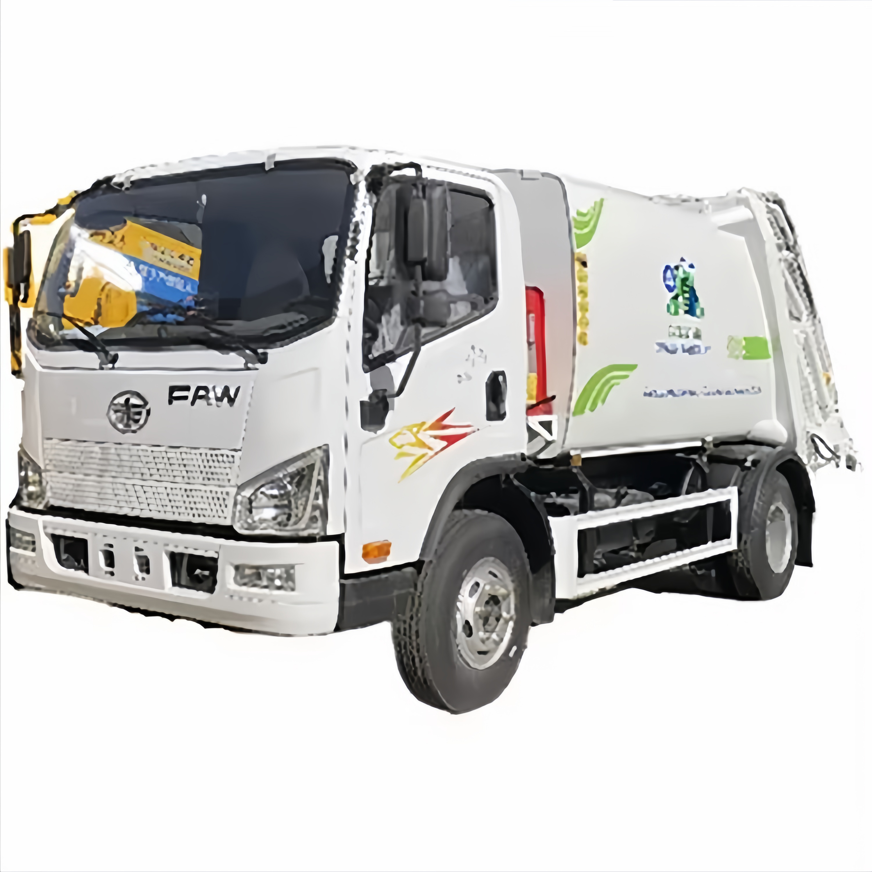 FAW Jiefang 6 Metros C&uacute;bicos De Carga Trasera Cami&oacute;n De Basura De Compactaci&oacute;n 