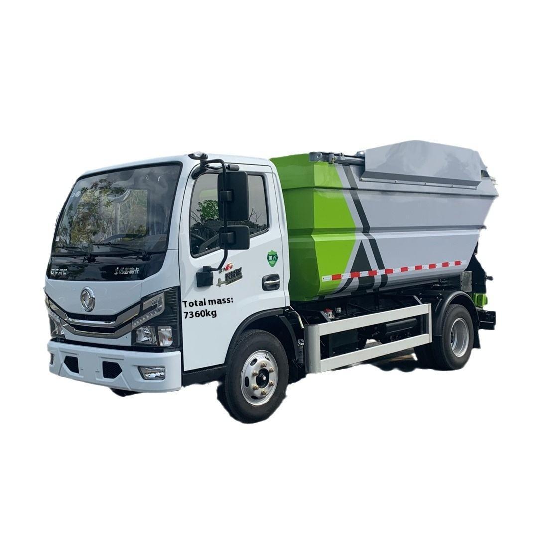 Dongfeng Auto-descarga Cami&oacute;n De Basura Manual De Carga Trasera 4x2 Fabricante Directo Sin Fu