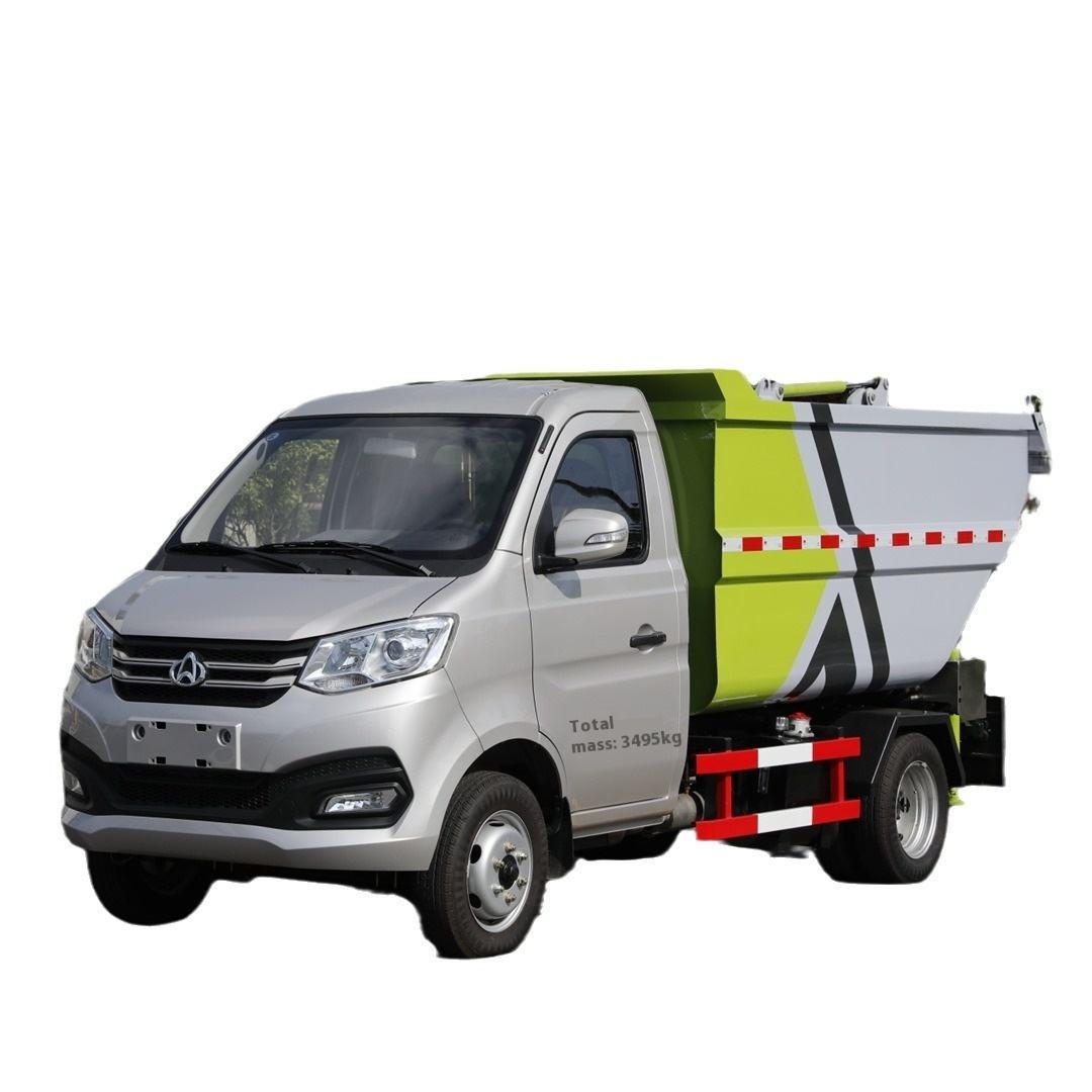 Changan Direct Fabricante Auto-descarga Diesel Cami&oacute;n De Basura Libre De Fugas Manual De Ganc
